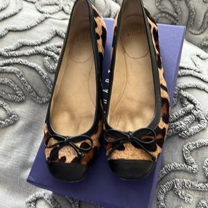 Stuart weitzman calf hair flats
